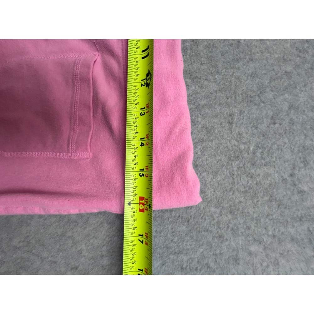 Pink Victoria's Secret Flare Sweatpants Pink Logo Drawstring Lounge Pants Large - Picture 11 of 12